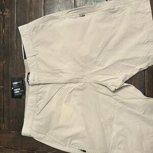 Cargo Men's Flat Front Shorts - Tan